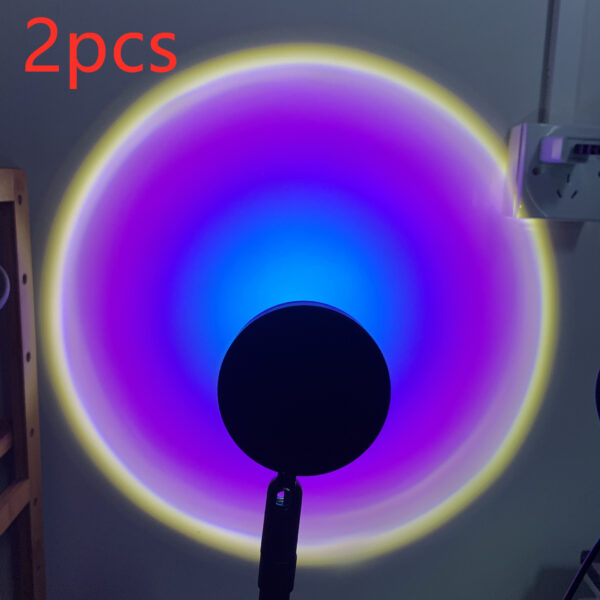 Rainbow Light Sun Projector Lamp Background Wall Decoration - Image 9