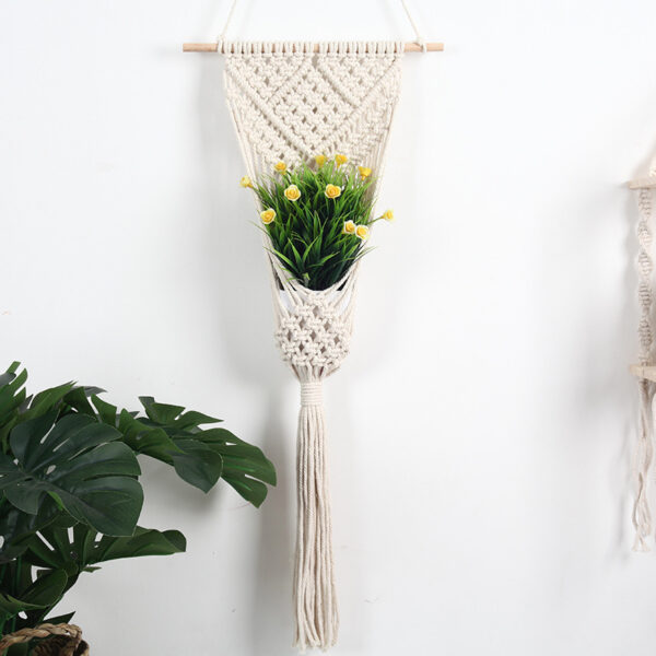 Woven Net Bag Flower Basket Wall Decoration Flower Shop Decoration - Image 3