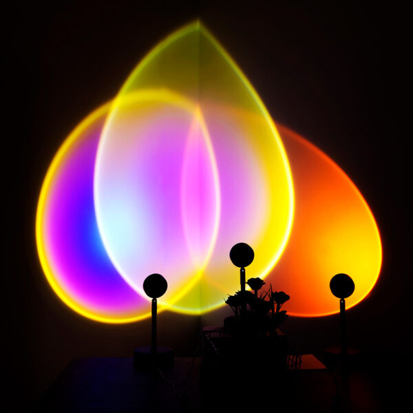 Rainbow Light Sun Projector Lamp Background Wall Decoration - Image 8