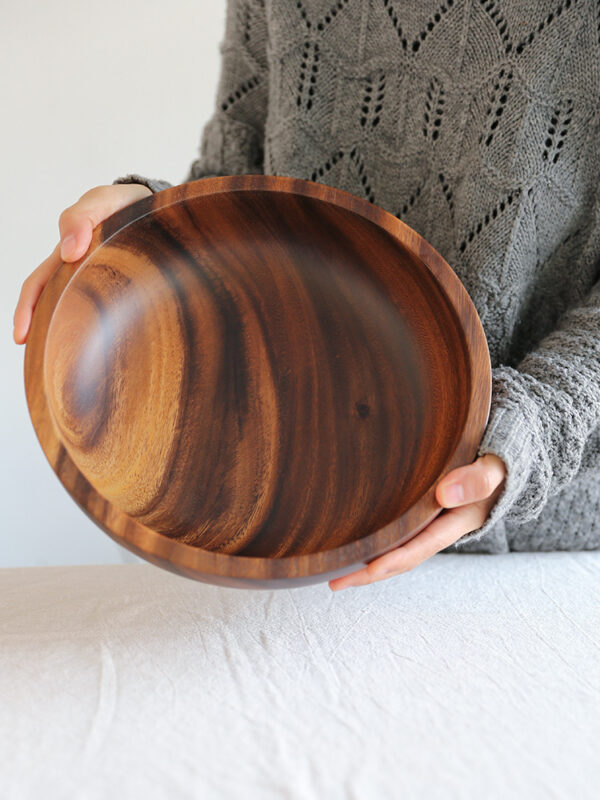 Acacia wooden bowl wooden tableware - Image 6